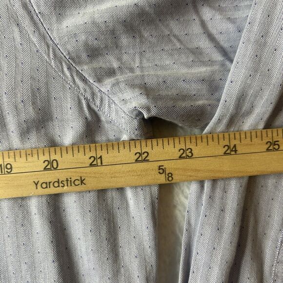 Levinas 16/16.5 35/36 Men’s Dress Shirt Button Up Long Sleeve Office Lgt Purple - Picture 7 of 11